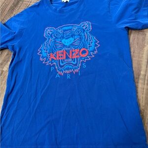 Kenzo Blue Tiger Graphic T-Shirt